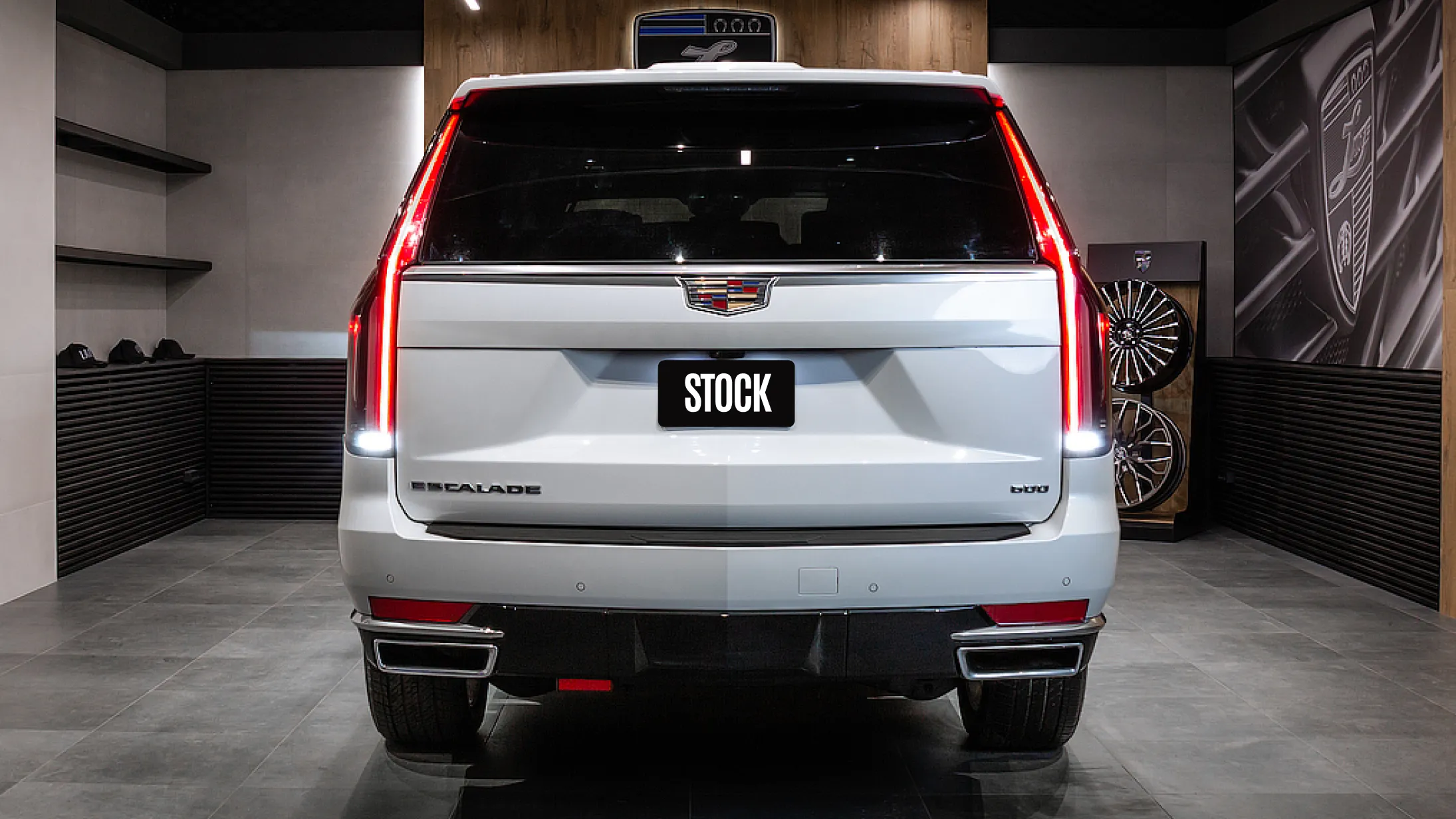 Задний профиль CADILLAC ESCALADE GMT 1XX 2020 - 2024 с кастомным тюнингом