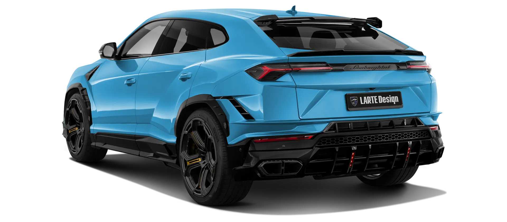 Lamborghini URUS S / Performante в цвете Blu Capheus с кастомным тюнингом