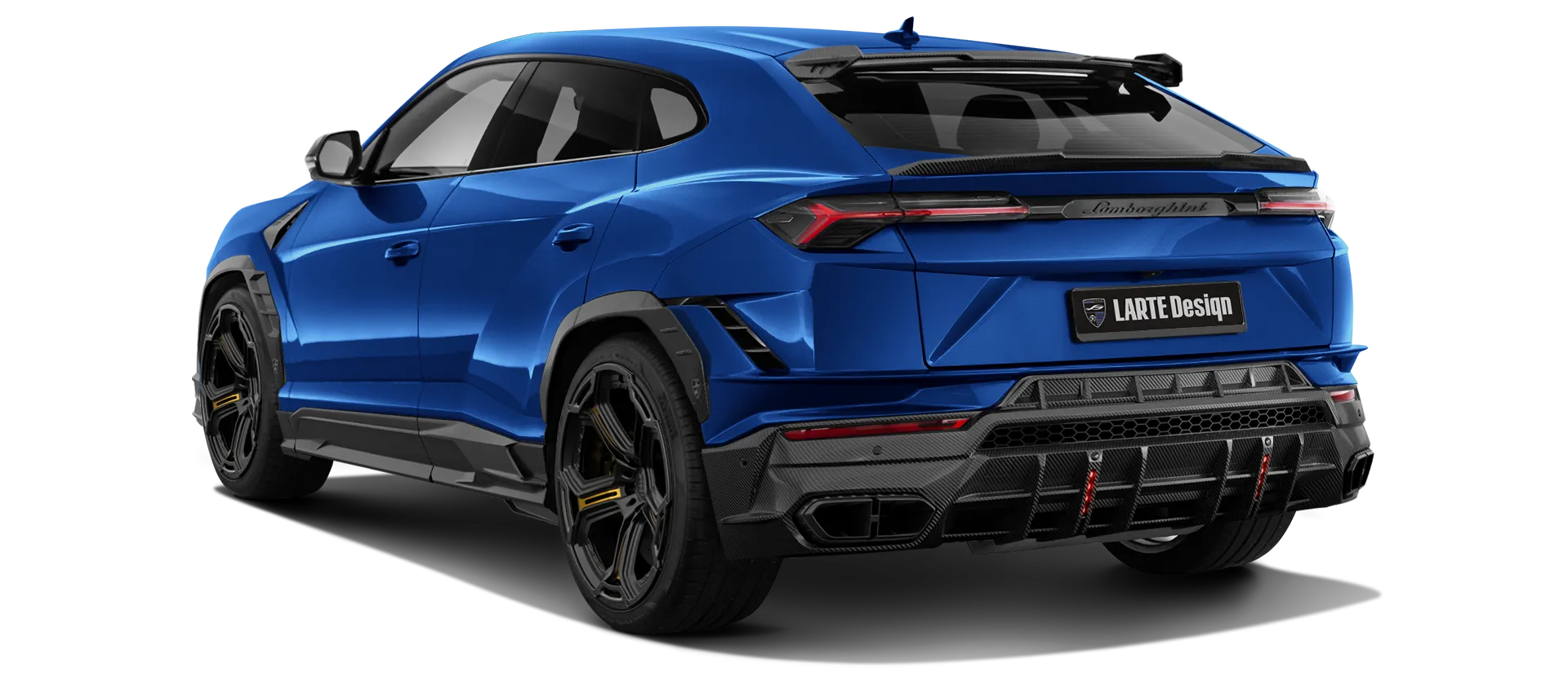 Lamborghini URUS S / Performante в цвете Blu Nethus с карбоновым тюнингом