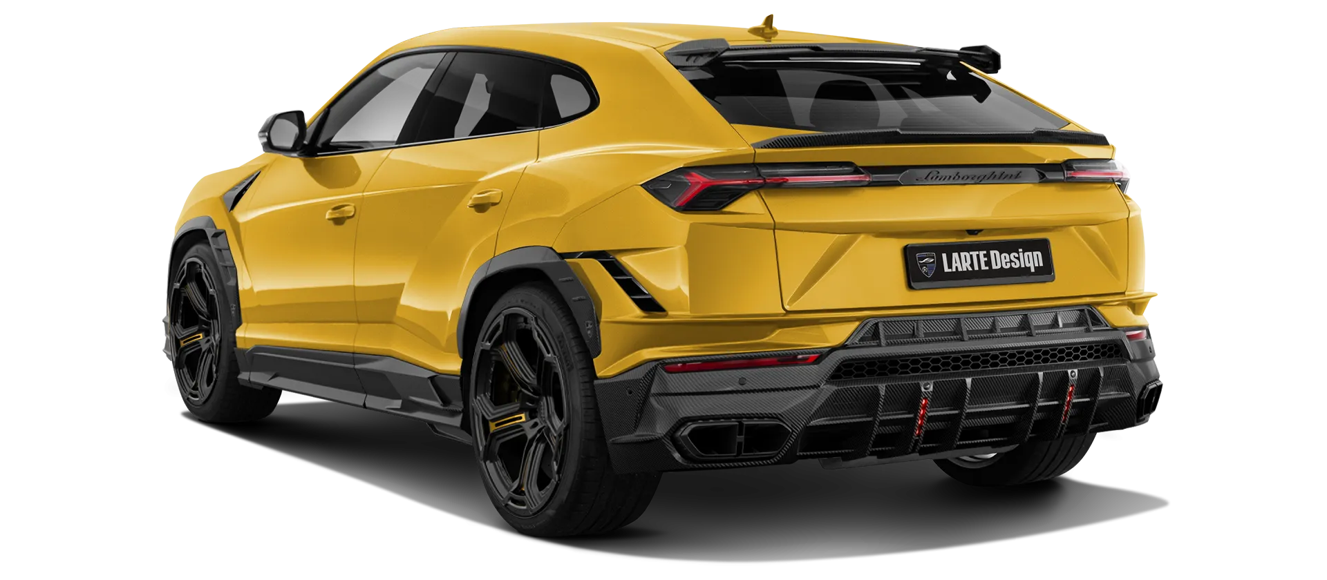 Lamborghini URUS S / Performante в цвете Giallo Inti с карбоновым тюнингом