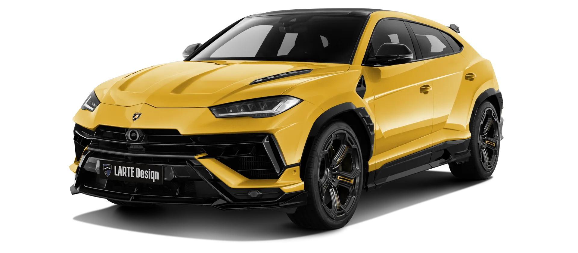 Lamborghini URUS S / Performante в цвете Giallo Inti с кастомным обвесом