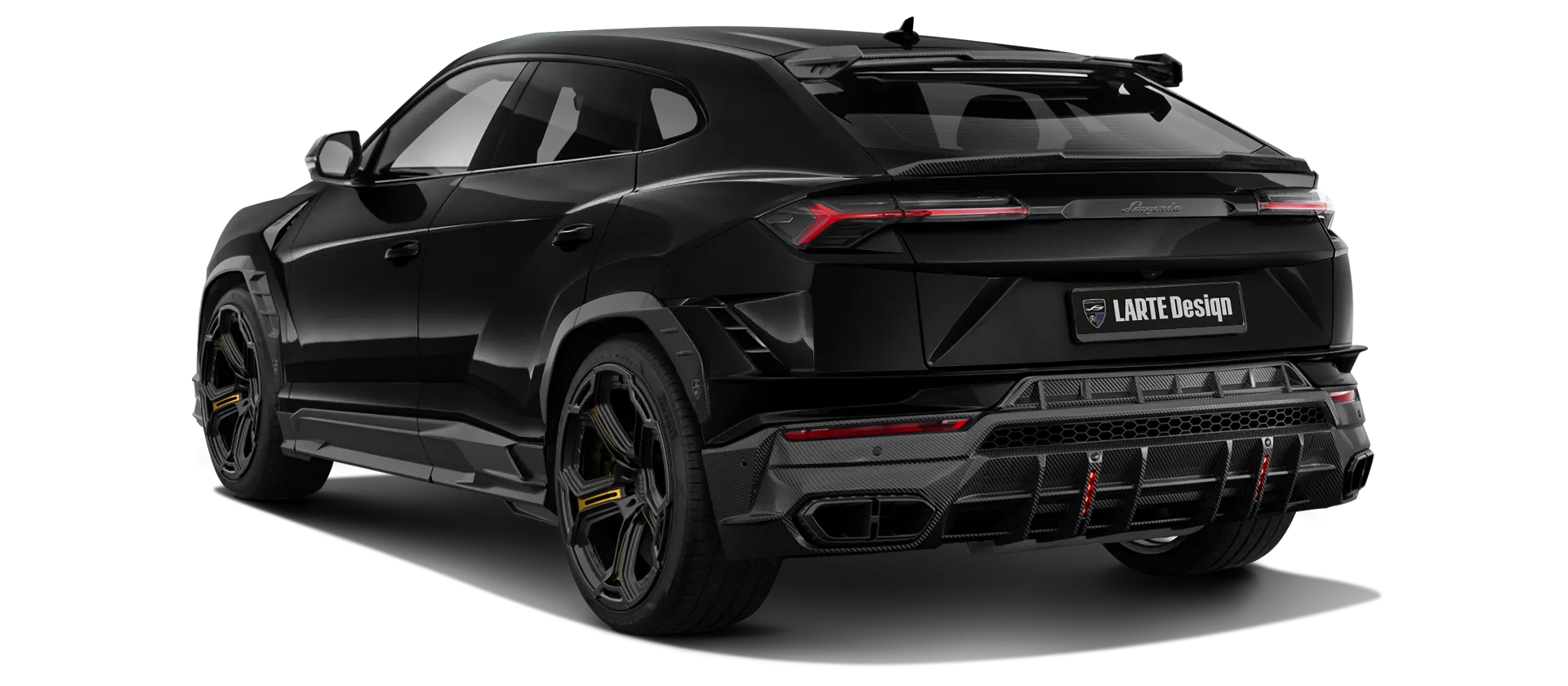 Lamborghini URUS S / Performante в цвете Nero Helene с карбоновым тюнингом