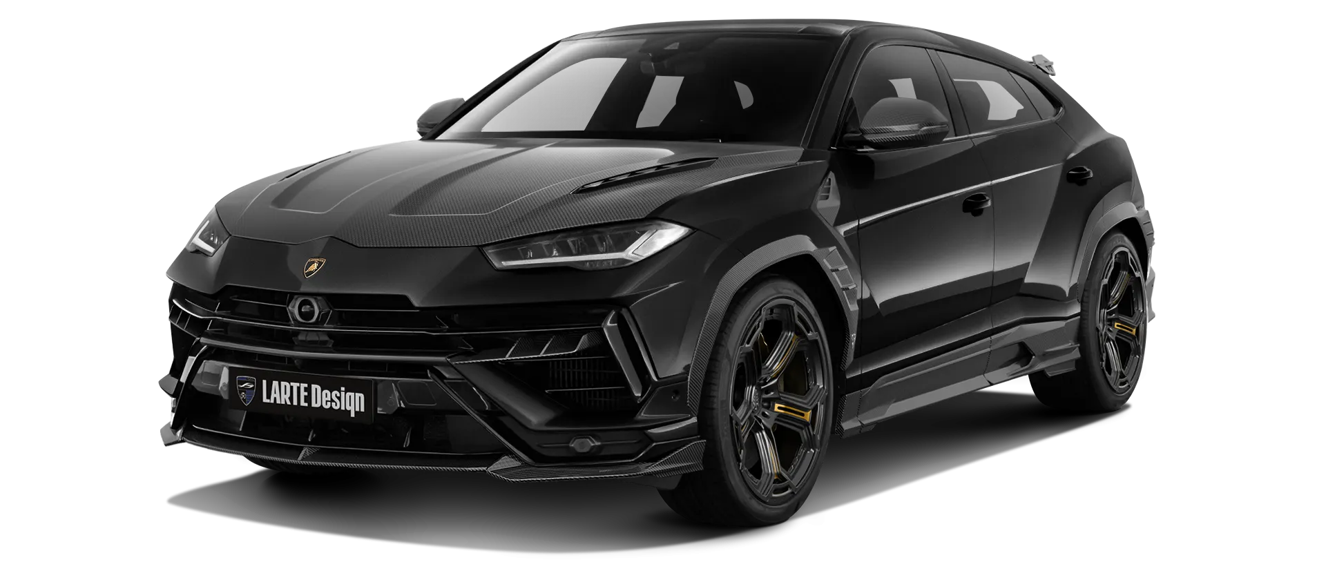 Lamborghini URUS S / Performante в цвете Nero Helene с карбоновым обвесом