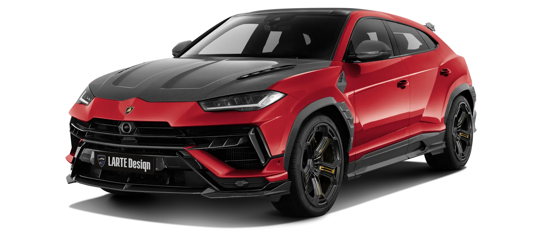 Lamborghini URUS S / Performante в цвете Rosso Anteros с карбоновым обвесом