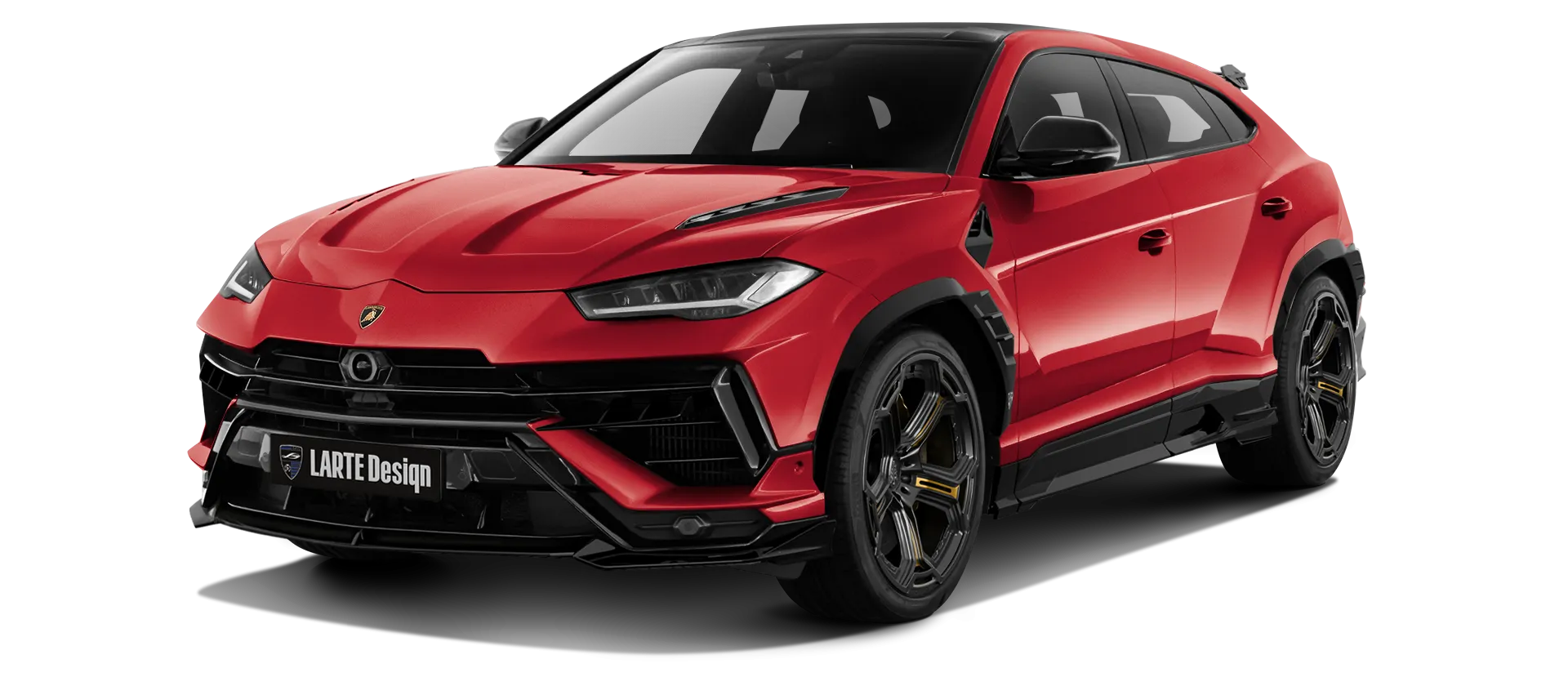 Lamborghini URUS S / Performante в цвете Rosso Anteros с кастомным обвесом