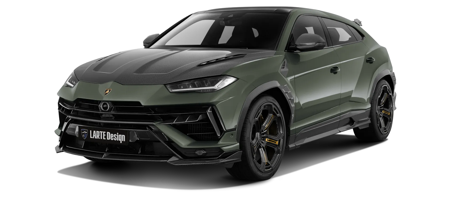 Lamborghini URUS S / Performante в цвете Verde Ermes с карбоновым обвесом