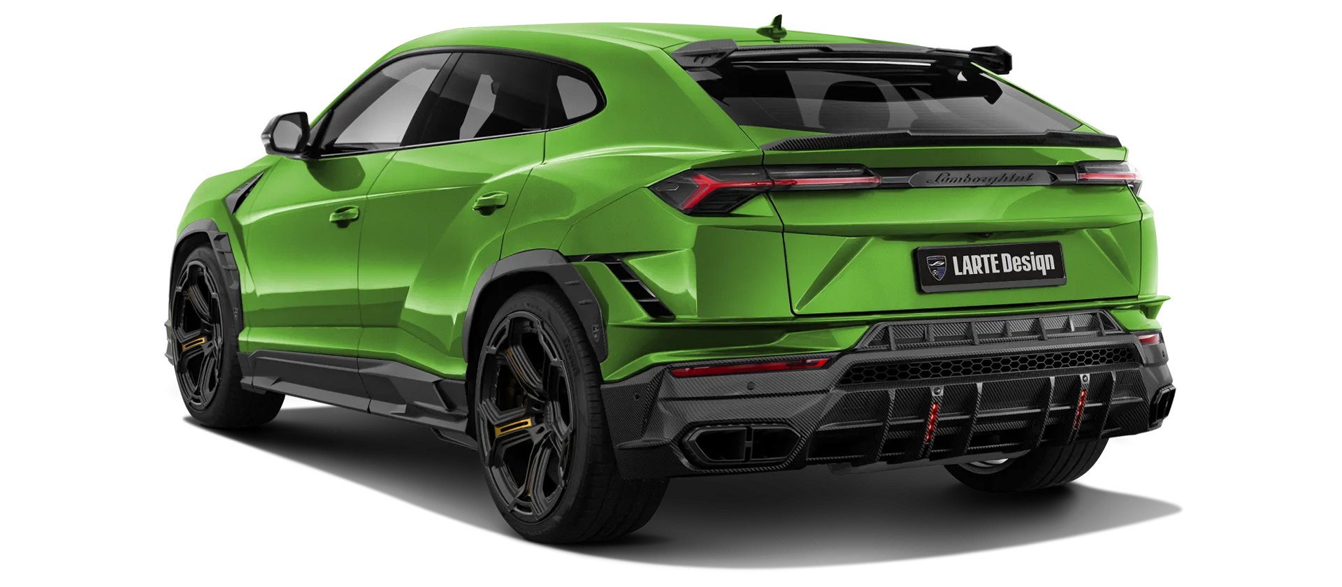 Lamborghini URUS S / Performante в цвете Verde Mantis с карбоновым тюнингом