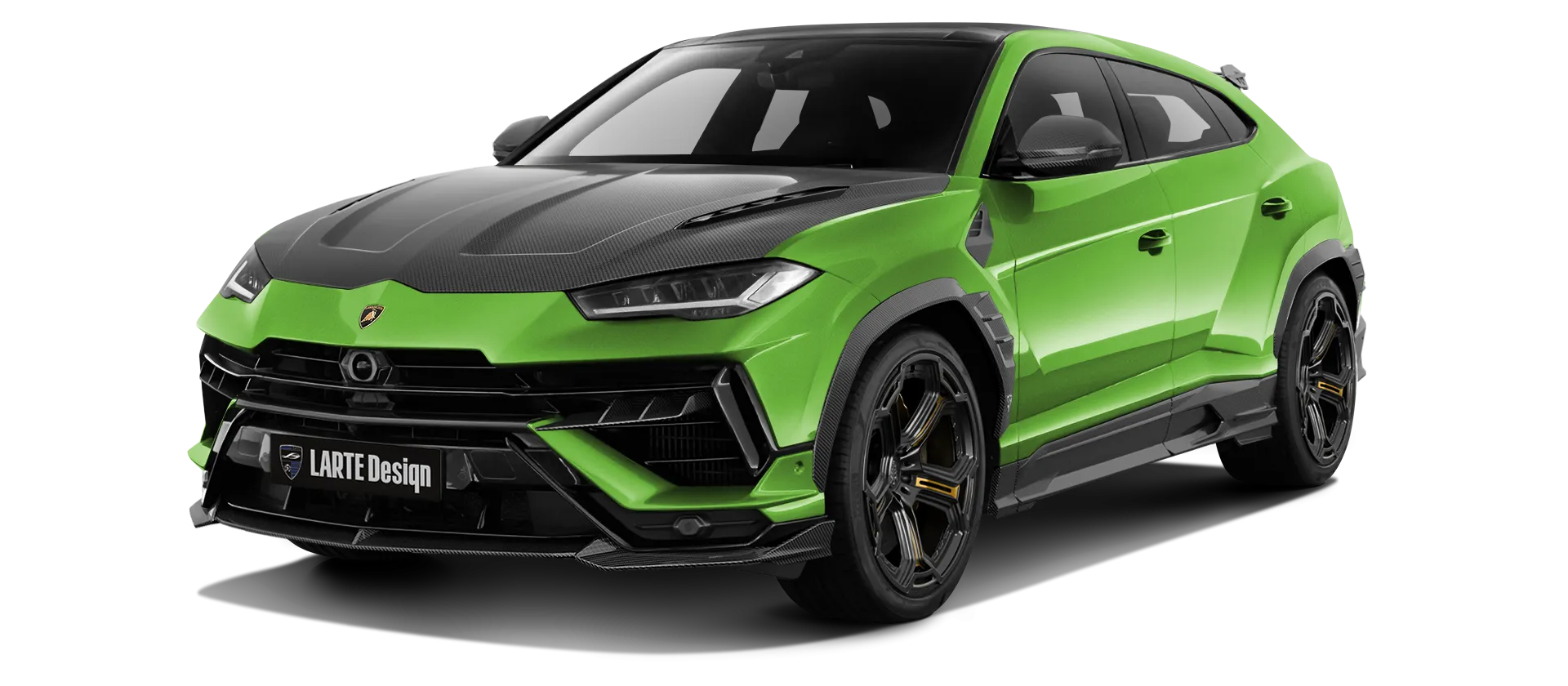 Lamborghini URUS S / Performante в цвете Verde Mantis с карбоновым обвесом