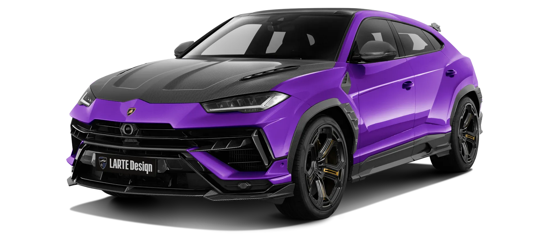 Lamborghini URUS S / Performante в цвете Viola Mitras с карбоновым обвесом