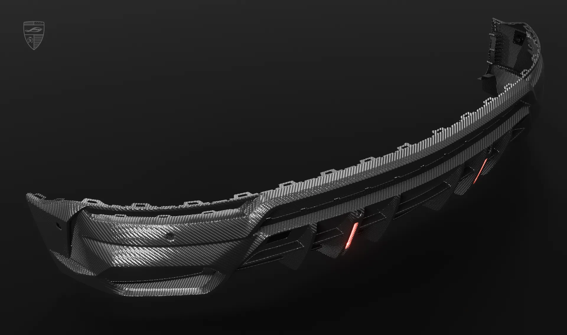 Обновление с диффузором заднего бампера для спортивного авто Lamborghini URUS S / Performante от LARTE Design