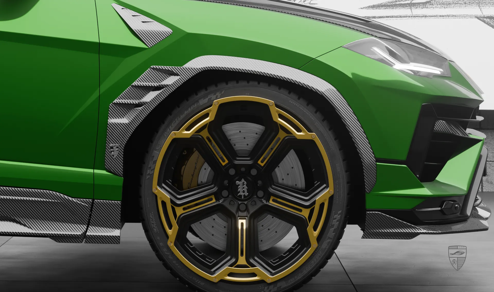 Обновление передних арок для авто класса люкс Lamborghini URUS S / Performante от LARTE Design