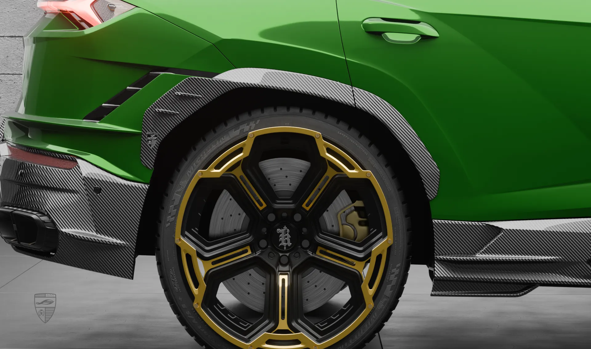 Обновление задних арок для спортивного авто Lamborghini URUS S / Performante от LARTE Design