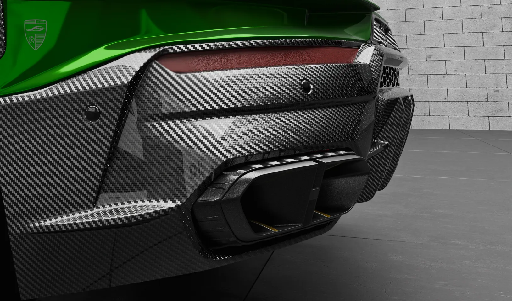 Обновление насадок на выхлоп в тюнинг-комплекте для Lamborghini URUS S / Performante от LARTE Design