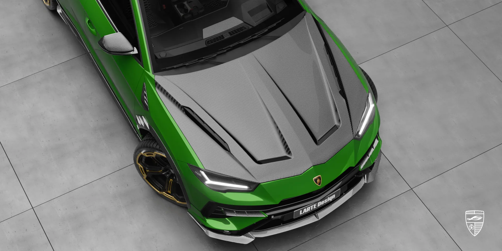 Lamborghini URUS S / Performante в карбоне со спортивным кастом-видом от LARTE Design