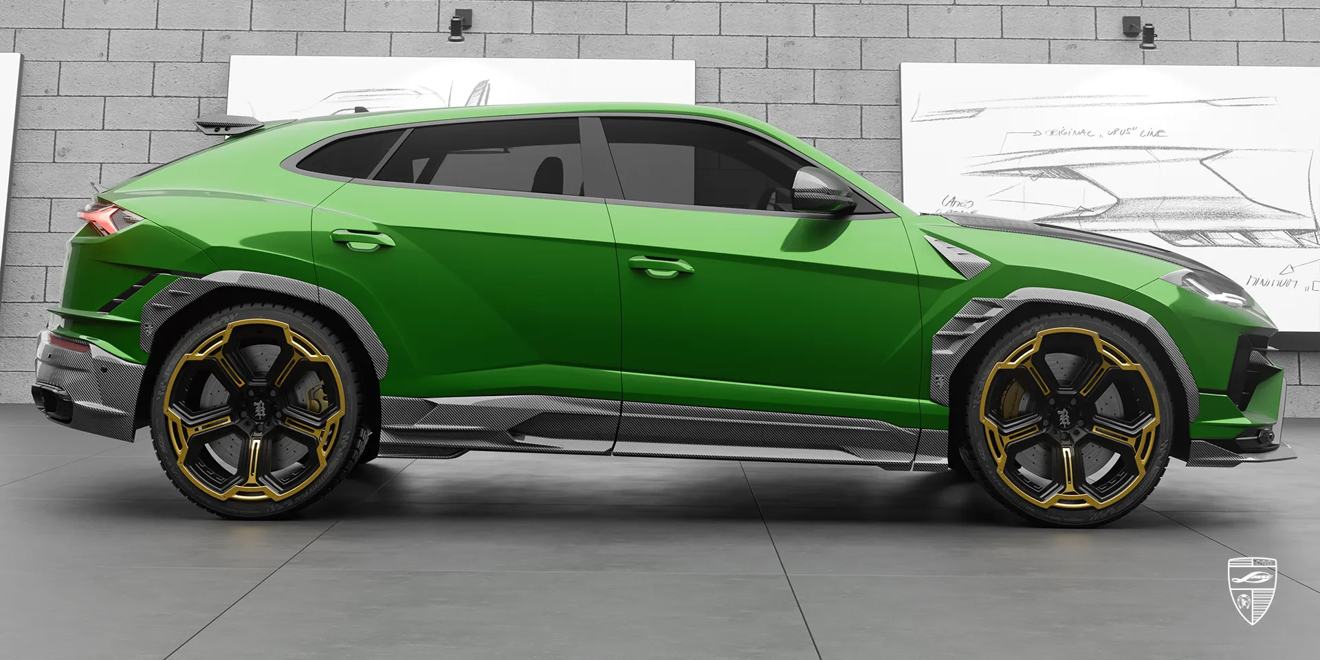 Экзотический Lamborghini URUS S / Performante Facelift с брутальным widebody обликом