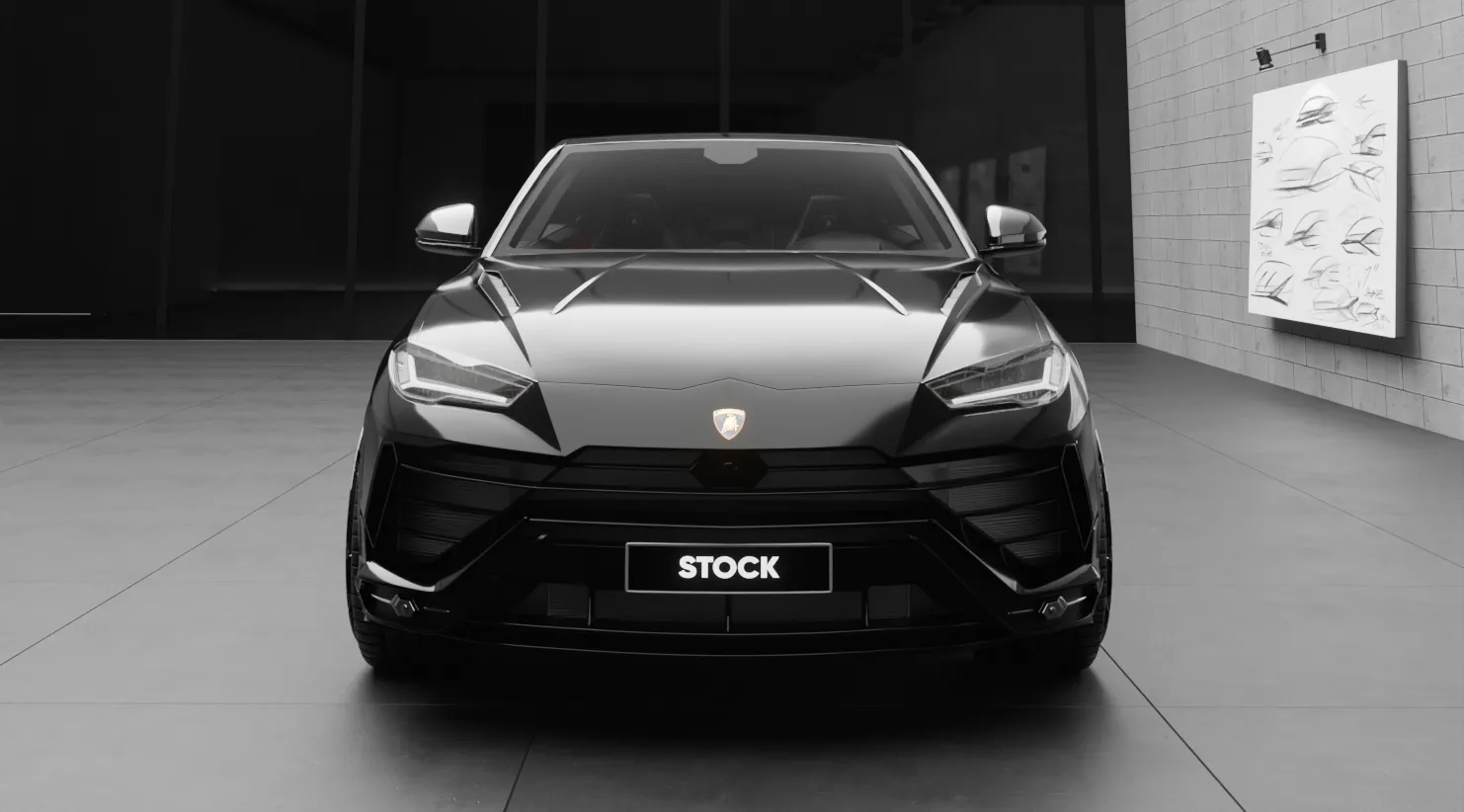 Перед Lamborghini URUS S / Performante с кастомным обвесом