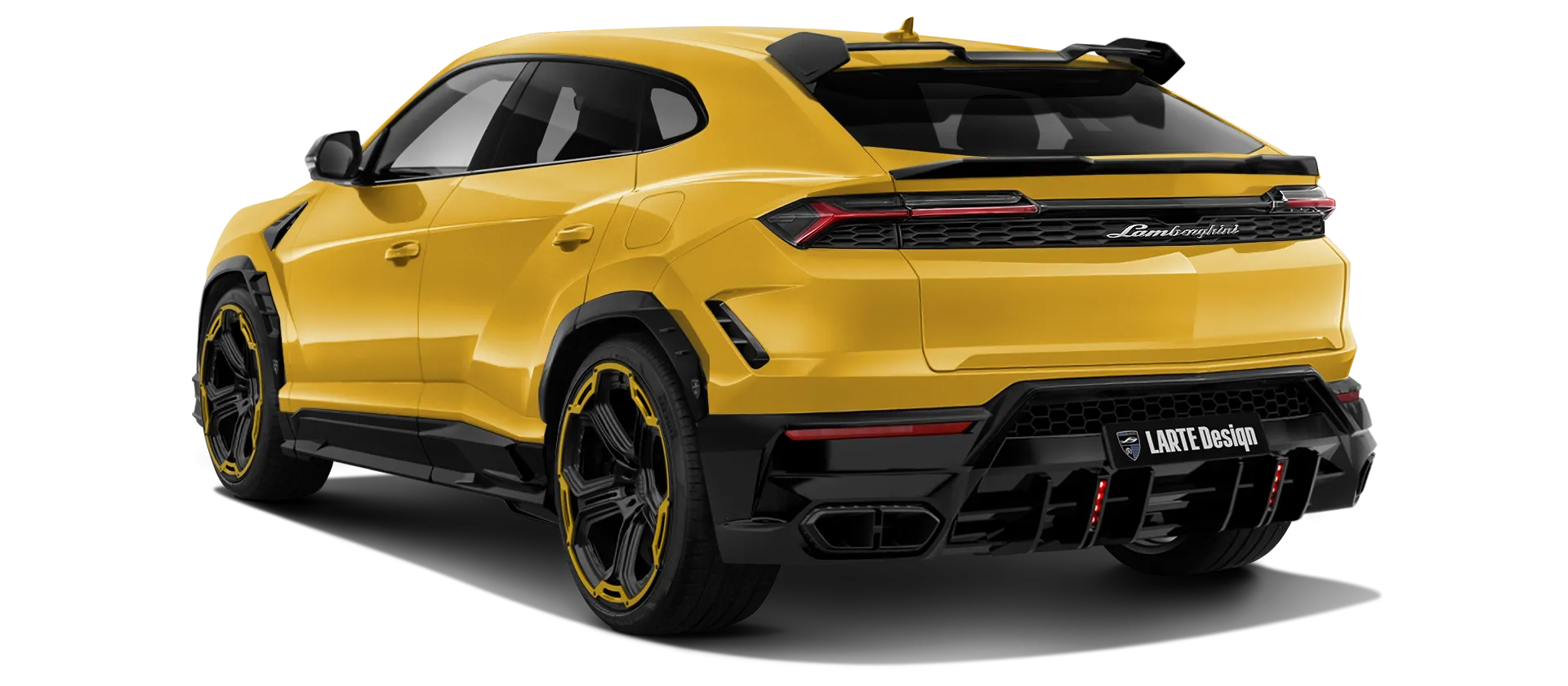 LAMBORGHINI URUS SE 2025 - 2026 в цвете Giallo Inti с кастомным тюнингом