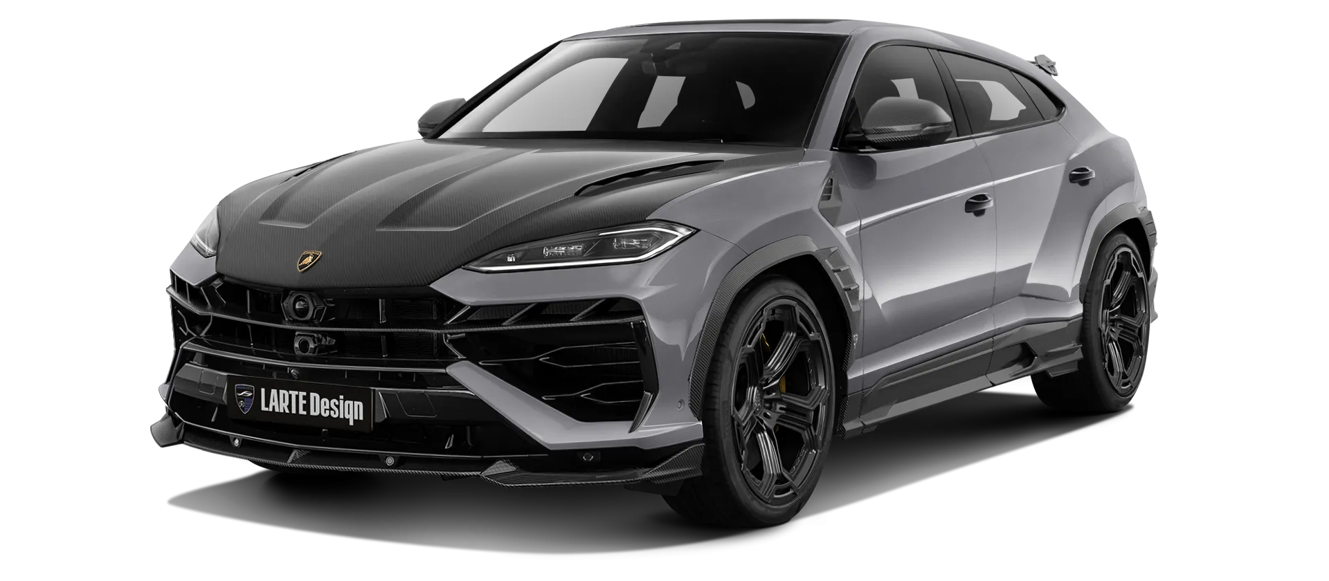 LAMBORGHINI URUS SE 2025 - 2026 в цвете Grigio Keres с карбоновым обвесом
