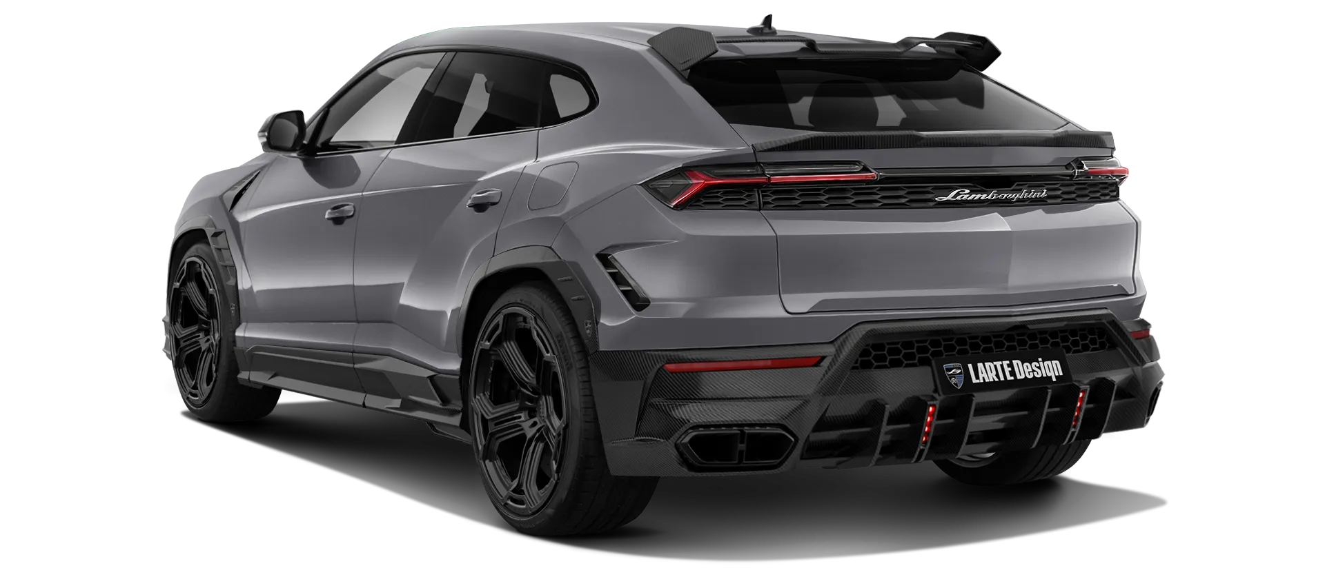 LAMBORGHINI URUS SE 2025 - 2026 в цвете Grigio Keres с карбоновым тюнингом