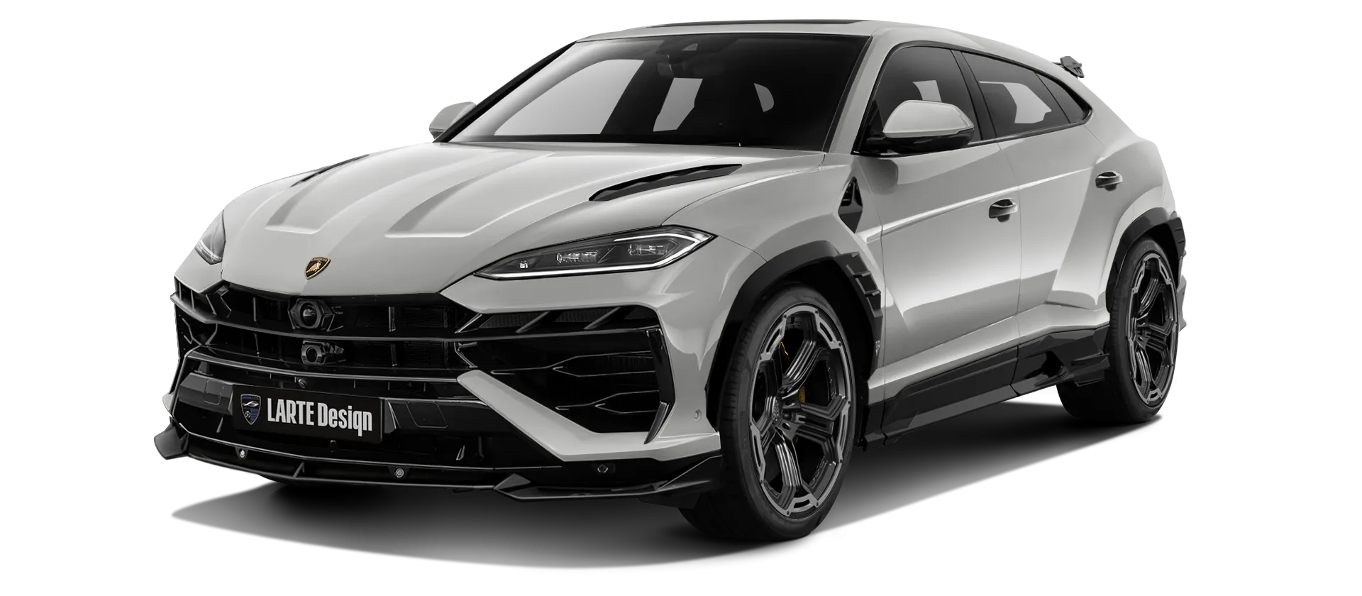 LAMBORGHINI URUS SE 2025 - 2026 в цвете Grigio Nimbus с кастомным обвесом