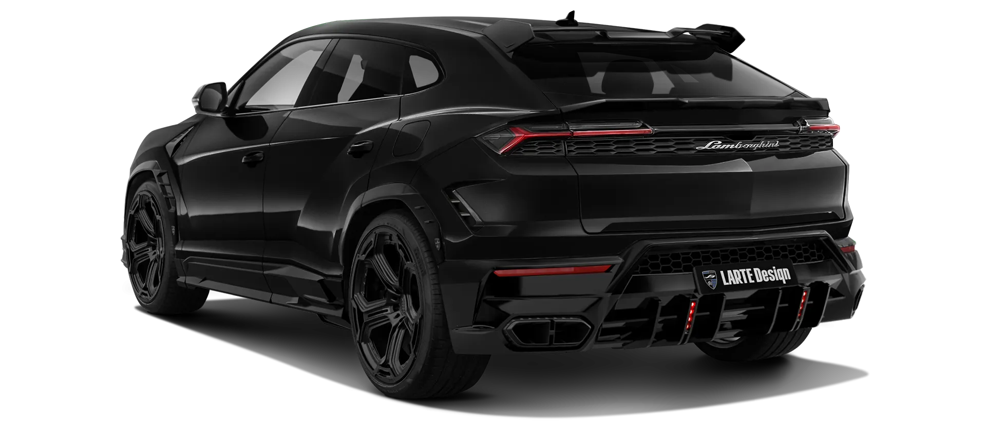 LAMBORGHINI URUS SE 2025 - 2026 в цвете Nero Helene с кастомным тюнингом