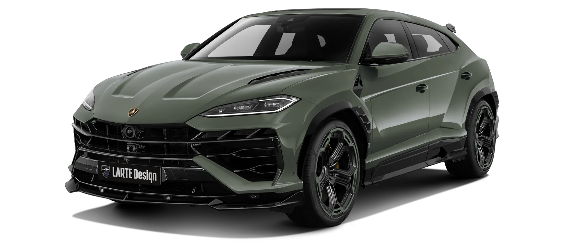 LAMBORGHINI URUS SE 2025 - 2026 в цвете Verde Ermes с кастомным обвесом