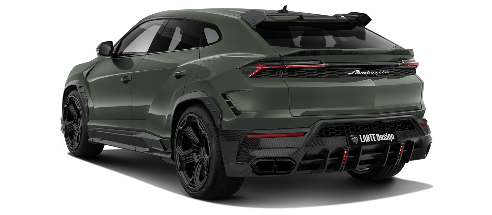 LAMBORGHINI URUS SE 2025 - 2026 в цвете Verde Ermes с карбоновым тюнингом