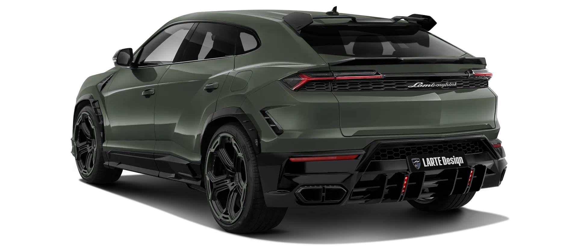 LAMBORGHINI URUS SE 2025 - 2026 в цвете Verde Ermes с кастомным тюнингом