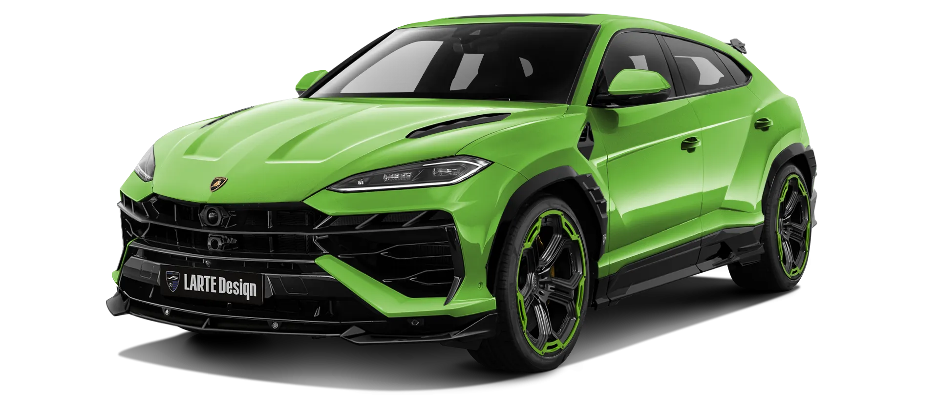 LAMBORGHINI URUS SE 2025 - 2026 в цвете Verde Mantis с кастомным обвесом