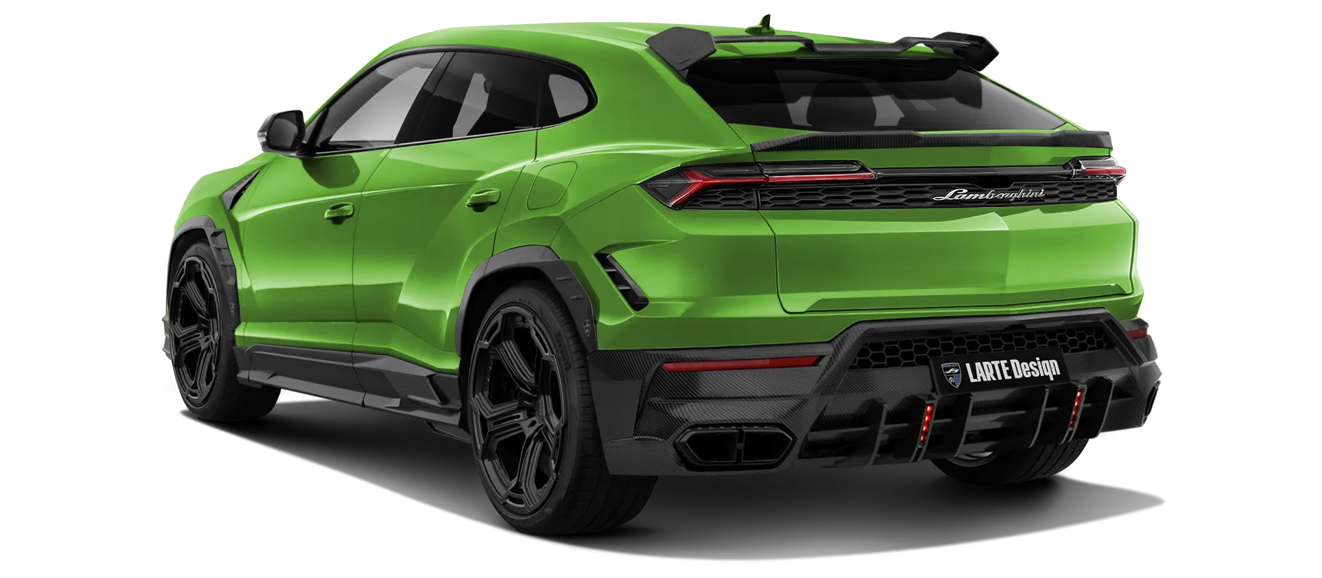 LAMBORGHINI URUS SE 2025 - 2026 в цвете Verde Mantis с карбоновым тюнингом