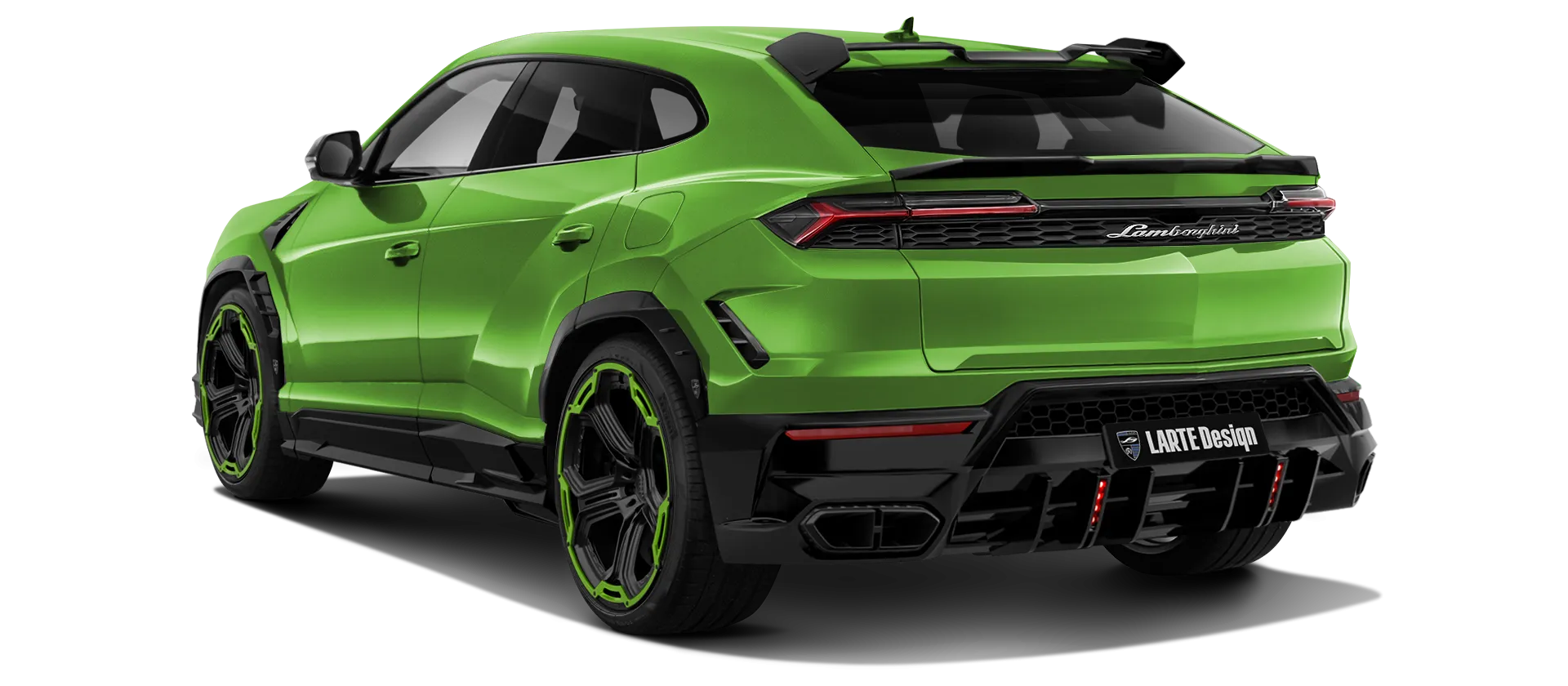 LAMBORGHINI URUS SE 2025 - 2026 в цвете Verde Mantis с кастомным тюнингом