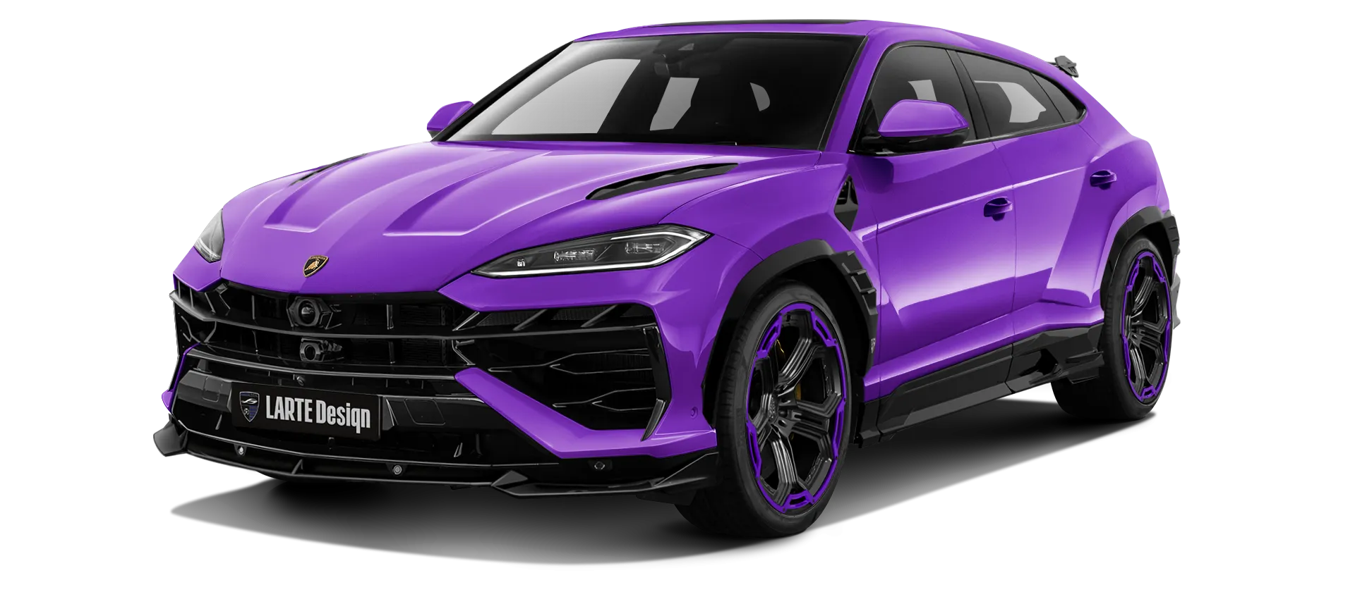 LAMBORGHINI URUS SE 2025 - 2026 в цвете Viola Mitras с кастомным обвесом