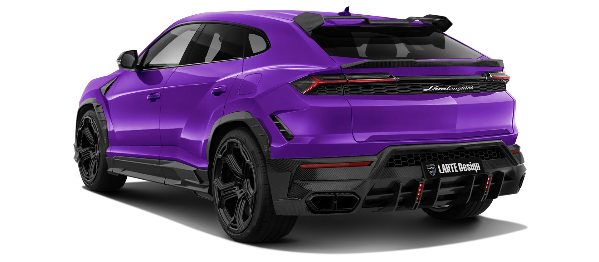 LAMBORGHINI URUS SE 2025 - 2026 в цвете Viola Mitras с карбоновым тюнингом