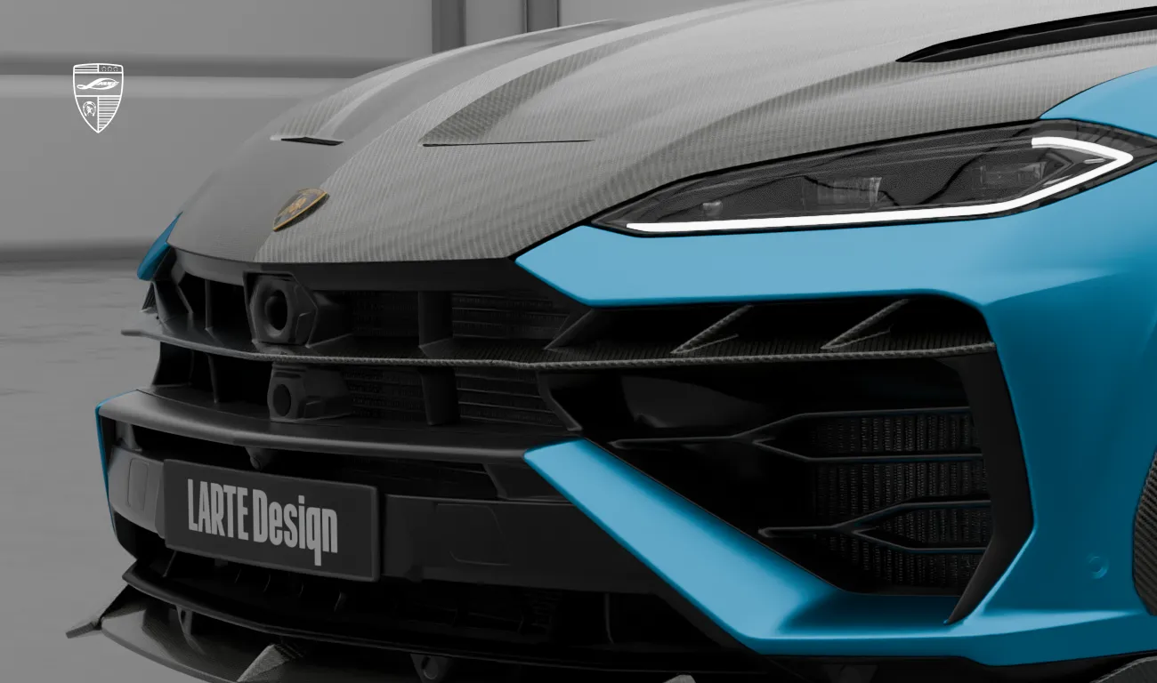 Вставка переднего бампера в обвесе для Lamborghini URUS SE от LARTE Design