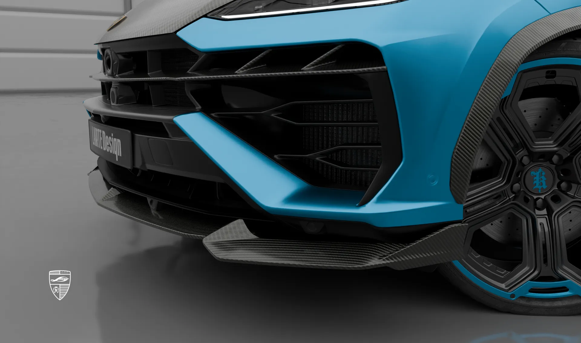 Передняя губа для SUV Lamborghini URUS SE от LARTE Design
