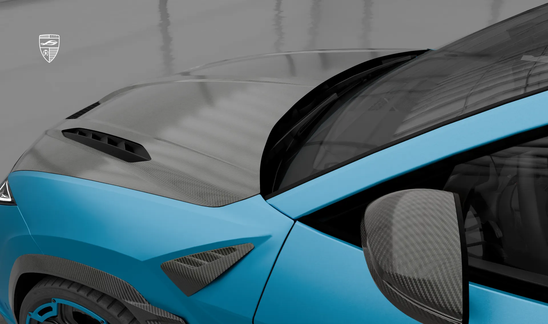 Капот для спортивного авто Lamborghini URUS SE от LARTE Design