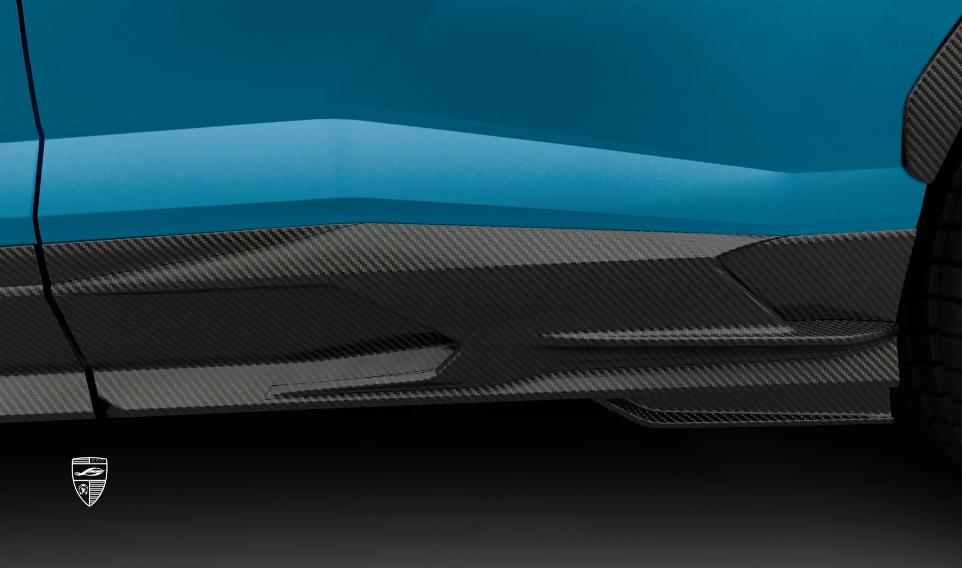 Молдинги дверей для SUV Lamborghini URUS SE от LARTE Design