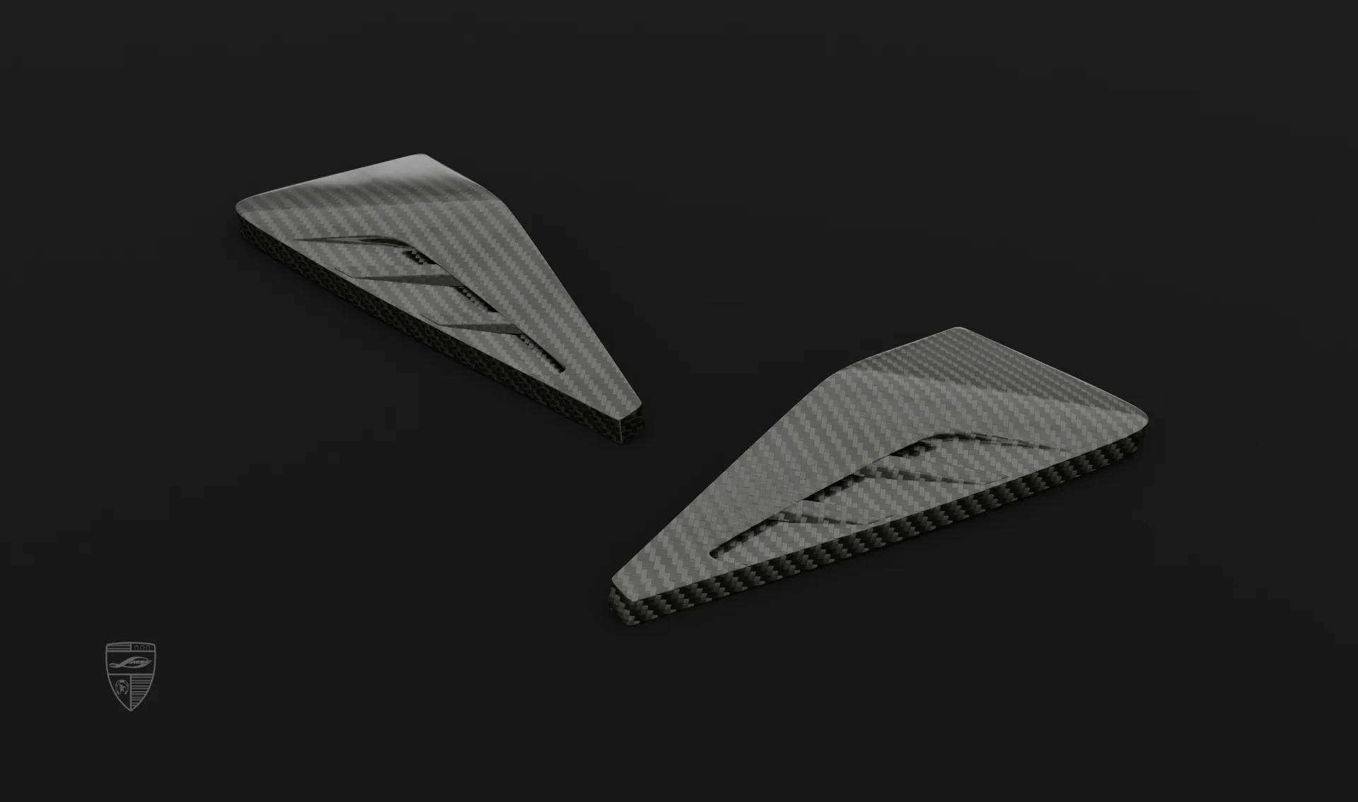 Вставки передних крыльев в тюнинг-комплекте для Lamborghini URUS SE от LARTE Design