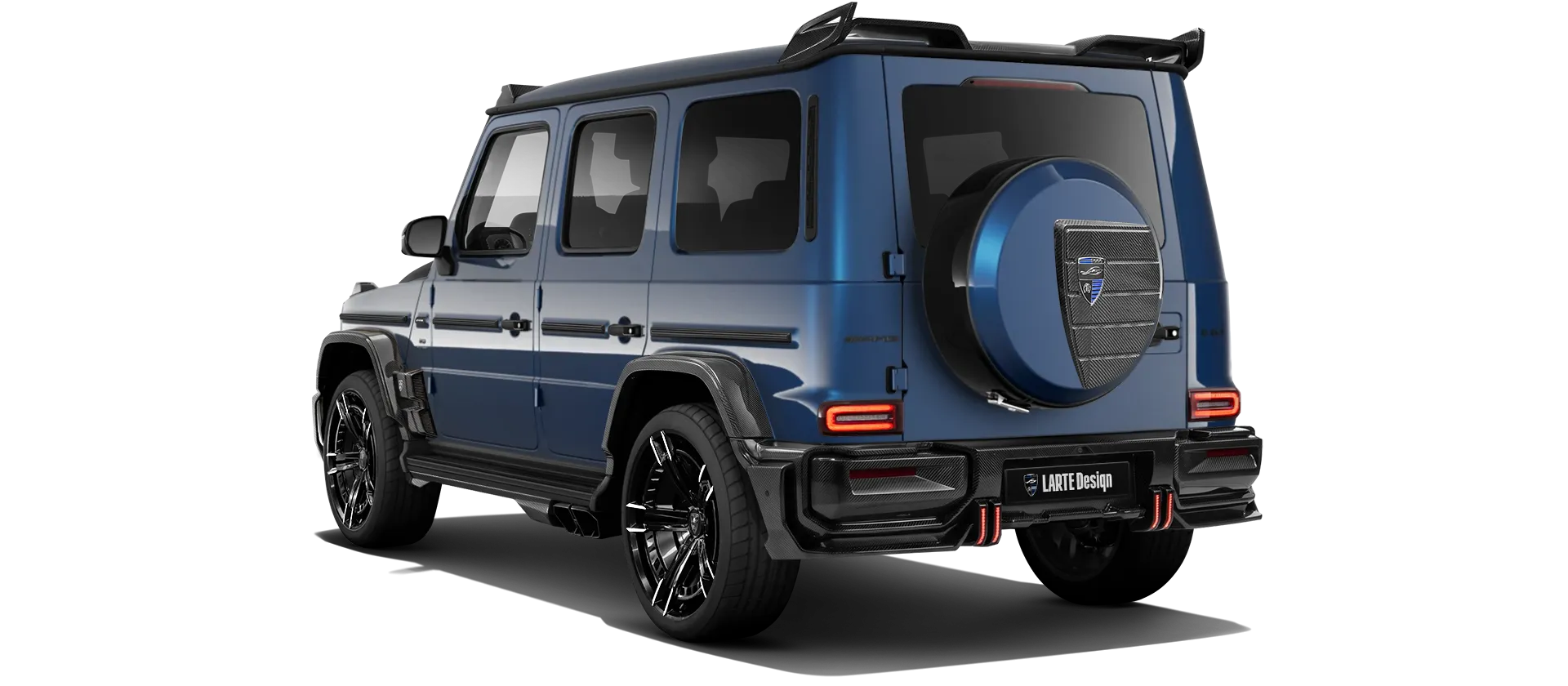 MERCEDES G 63 W463A FACELIFT 2024 - 2026 WIDEBODY в цвете Brilliant Blue с кастомным тюнингом