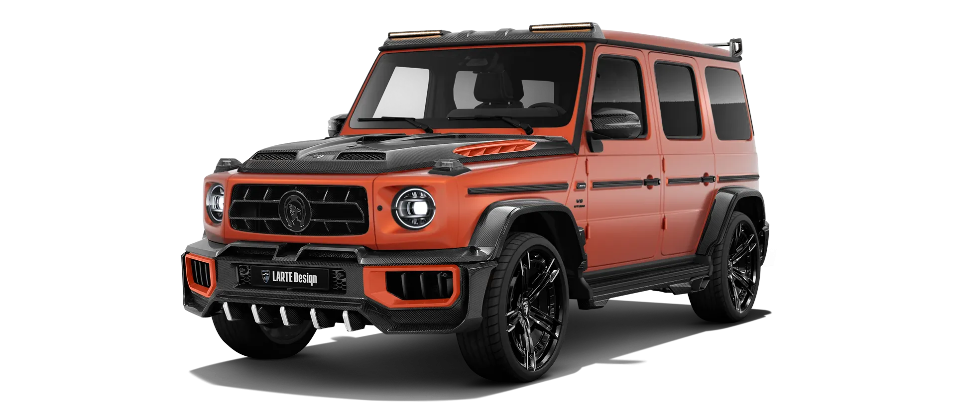 MERCEDES G 63 W463A FACELIFT 2024 - 2026 WIDEBODY в цвете Copper Orange Magno с кастомным обвесом