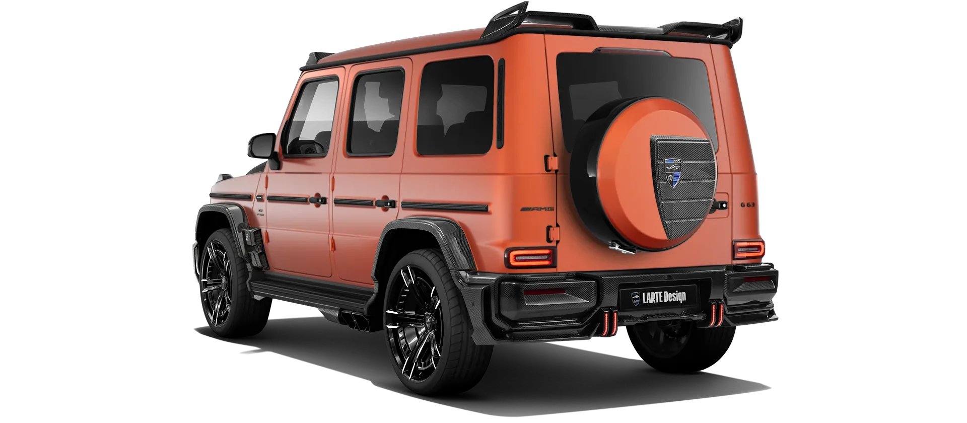 MERCEDES G 63 W463A FACELIFT 2024 - 2026 WIDEBODY в цвете Copper Orange Magno с кастомным тюнингом
