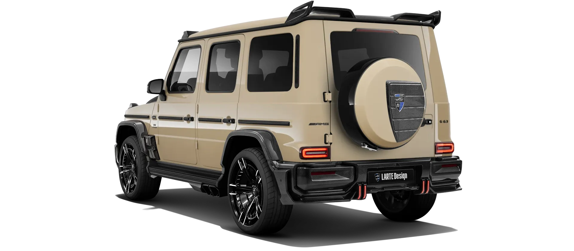 MERCEDES G 63 W463A FACELIFT 2024 - 2026 WIDEBODY в цвете Desert Sand с кастомным тюнингом