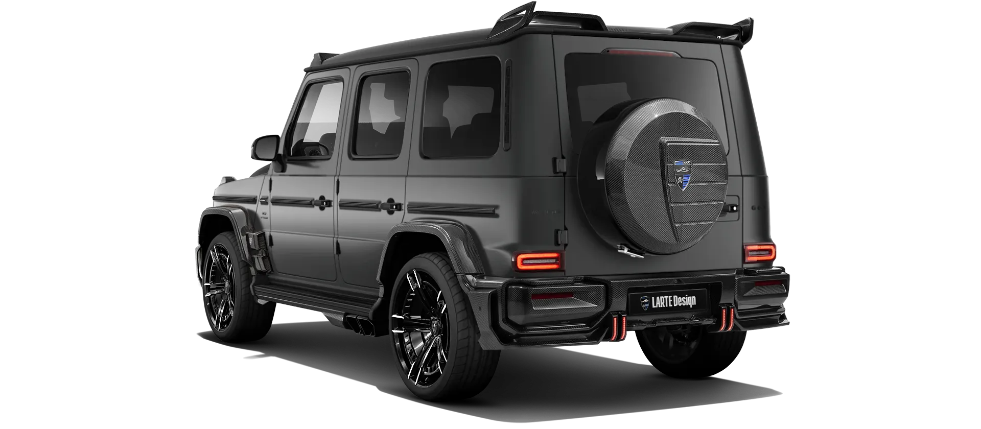 MERCEDES G 63 W463A FACELIFT 2024 - 2026 WIDEBODY в цвете Night Black Magno с карбоновым тюнингом