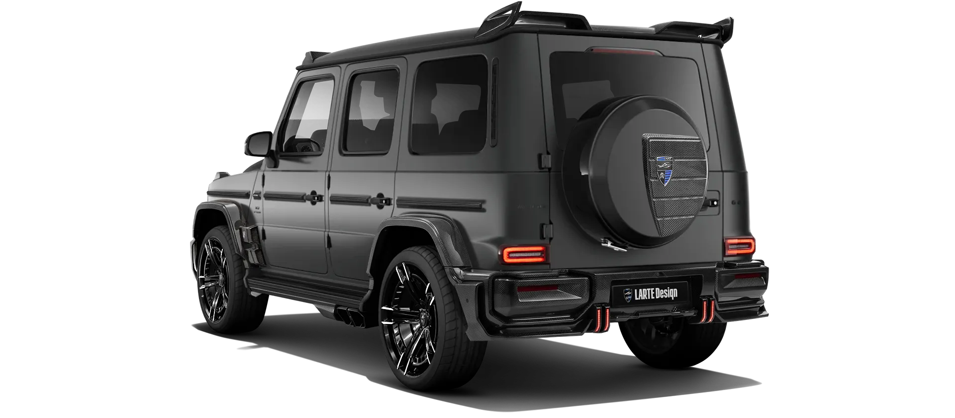 MERCEDES G 63 W463A FACELIFT 2024 - 2026 WIDEBODY в цвете Night Black Magno с кастомным тюнингом
