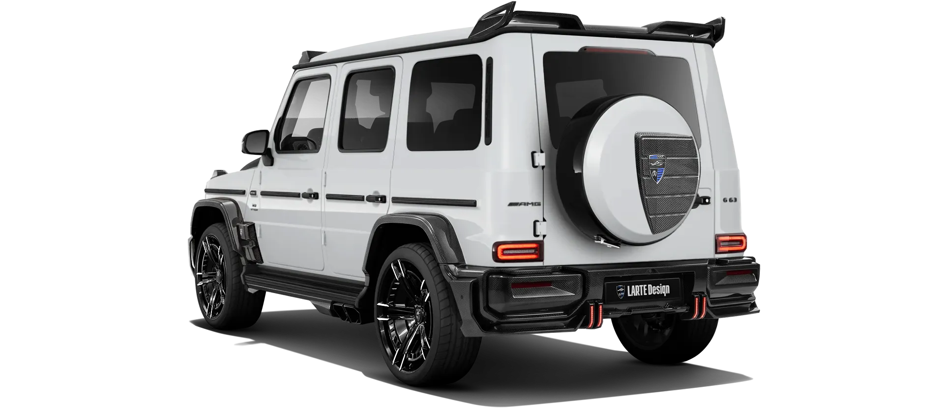 MERCEDES G 63 W463A FACELIFT 2024 - 2026 WIDEBODY в цвете Polar White с кастомным тюнингом