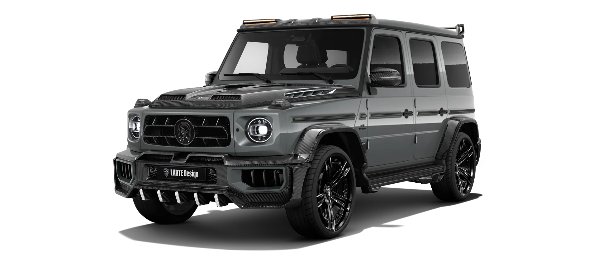 MERCEDES G 63 W463A FACELIFT 2024 - 2026 WIDEBODY в цвете Selenite Grey с кастомным обвесом