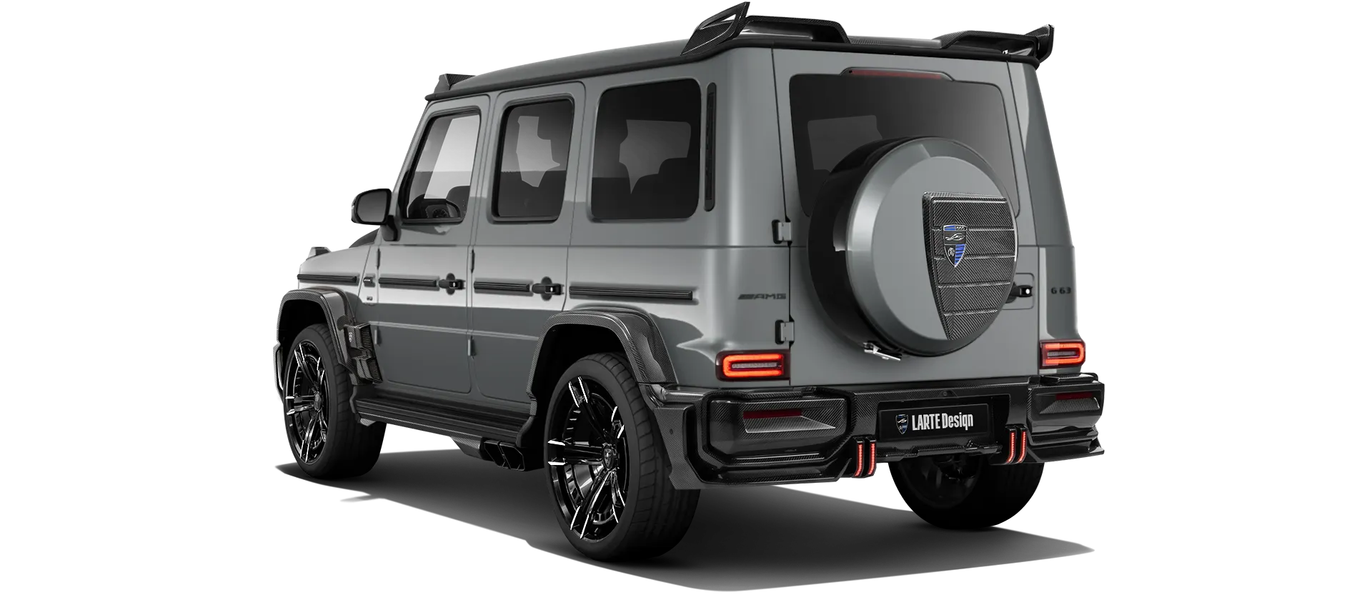 MERCEDES G 63 W463A FACELIFT 2024 - 2026 WIDEBODY в цвете Selenite Grey с кастомным тюнингом
