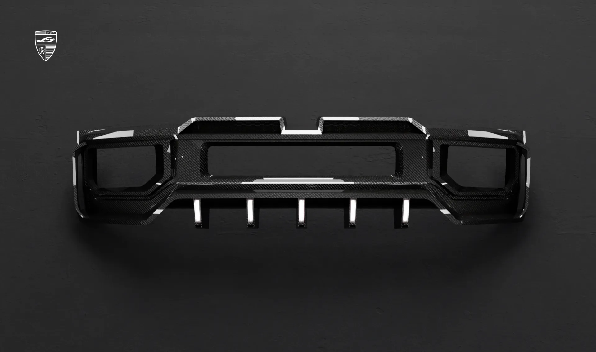 Передний бампер для семейного авто widebody Mercedes G-63 Facelift от LARTE Design
