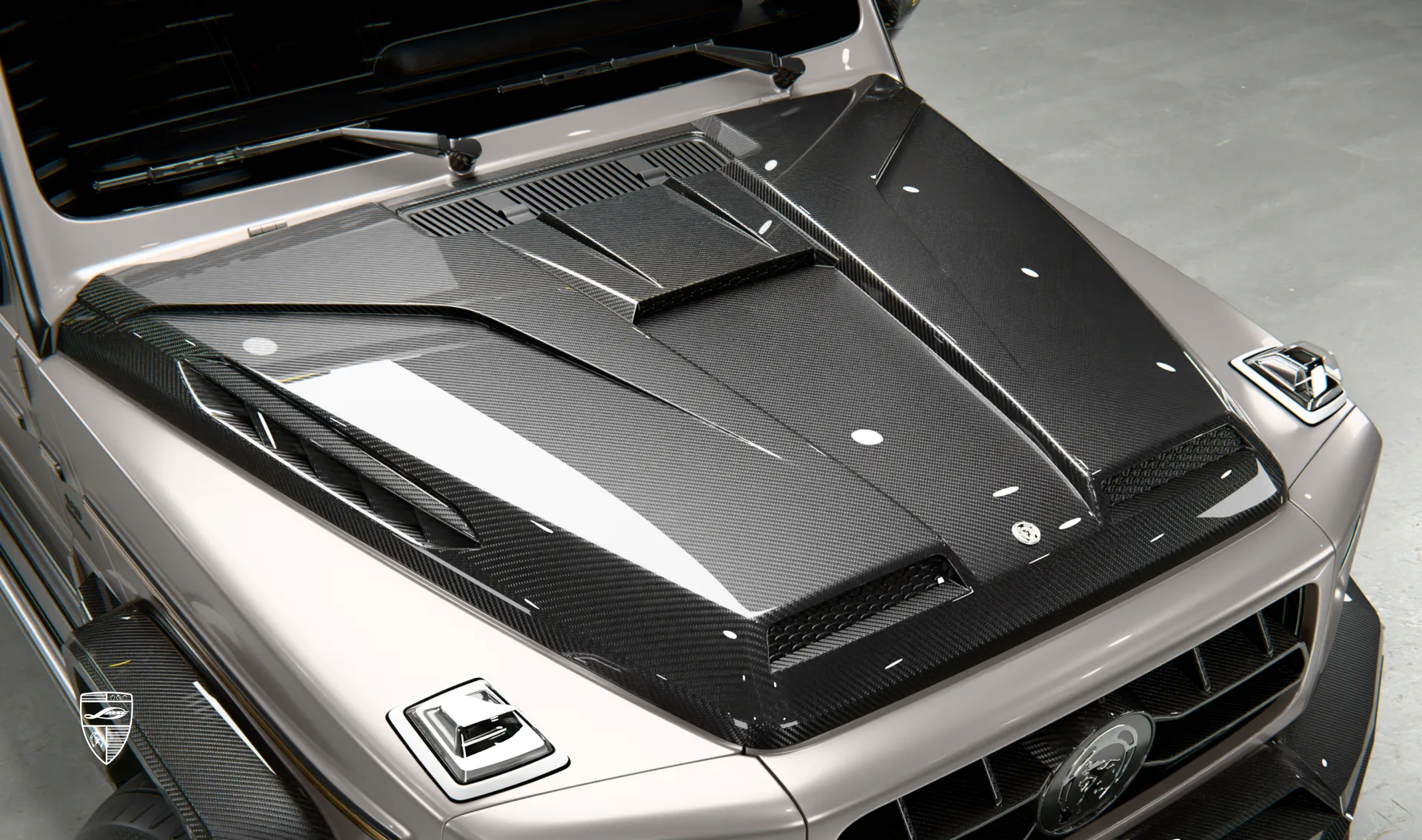 Капот для SUV widebody Mercedes G-63 Facelift от LARTE Design