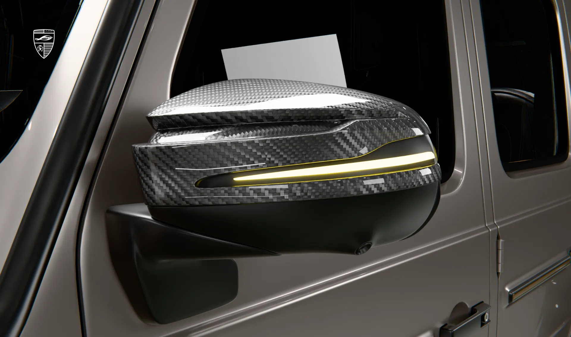 Накладки на зеркала для SUV widebody Mercedes G-63 Facelift от LARTE Design